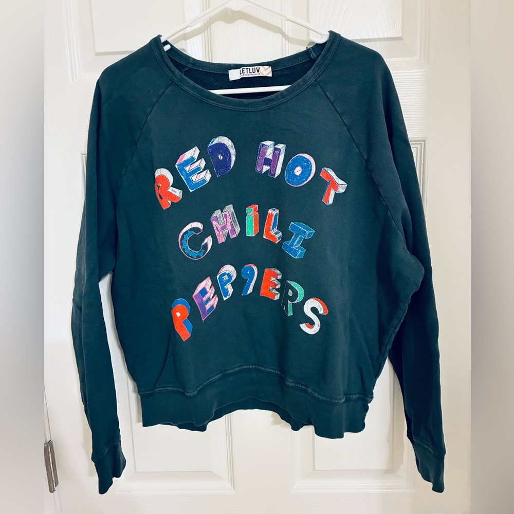 Anthropologie LETLUV Res Hot Chili Peppers Sweatshirt